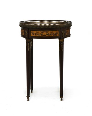 Lot 598 - A Louis XVI style mahogany lamp table