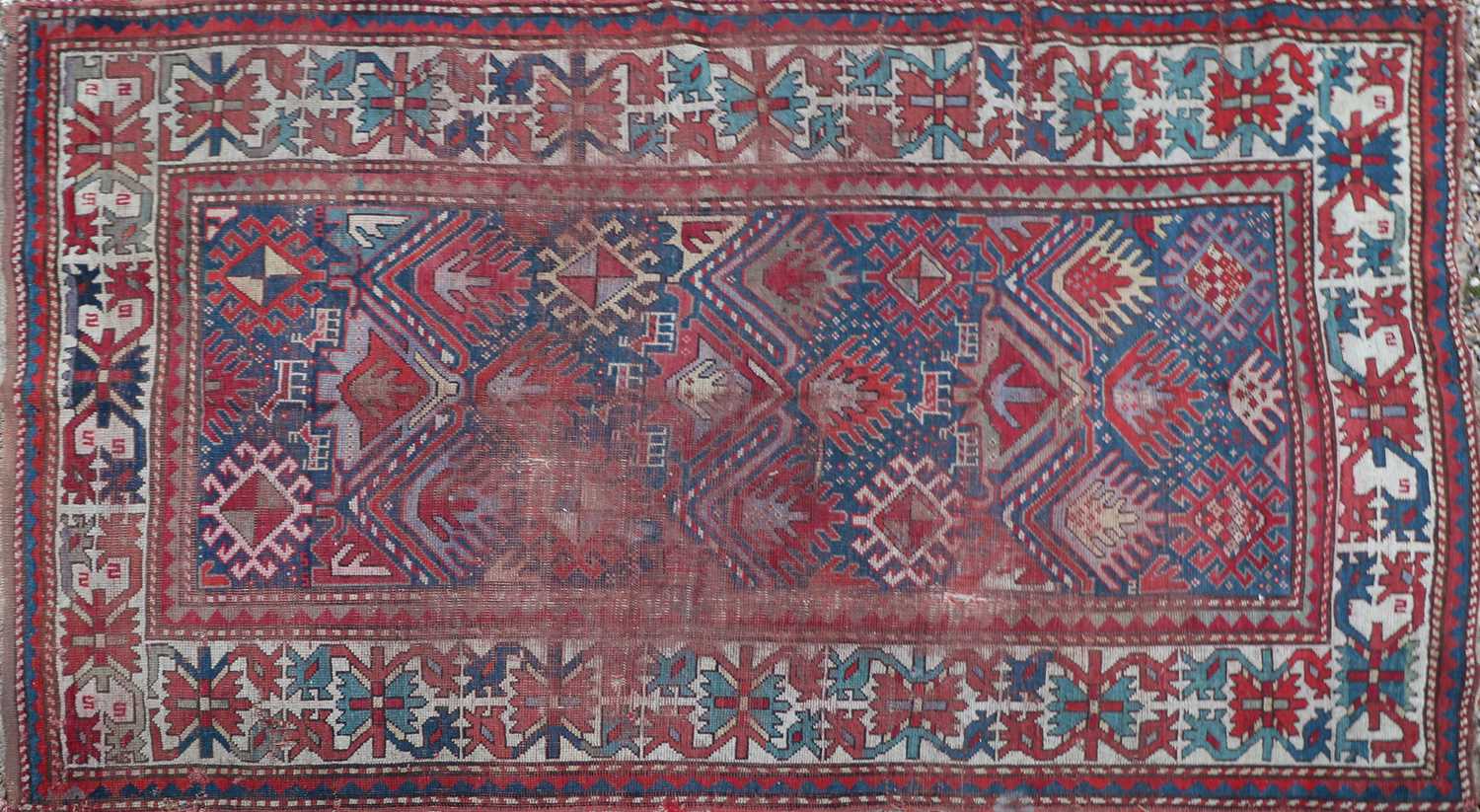 Lot 361 - A Kazak tribal rug