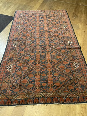 Lot 355 - A Beshir tribal wool rug