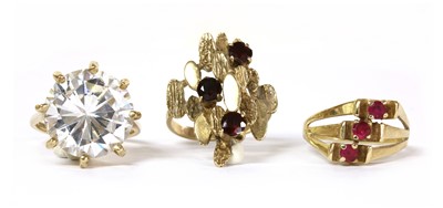 Lot 367 - Three gold rings