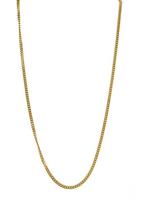 Lot 176 - A 9ct gold filed curb link chain