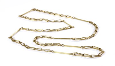 Lot 234 - A 9ct gold fancy link chain