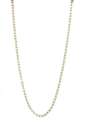 Lot 162 - A 9ct gold trace link chain