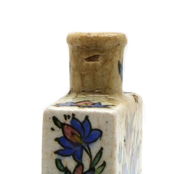 Lot 62 - An Iznik Persian vase bottle flask