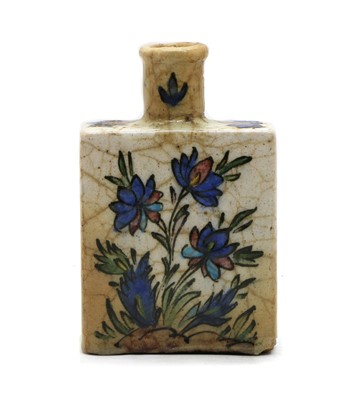 Lot 62 - An Iznik Persian vase bottle flask