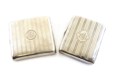 Lot 16 - Two silver cigarette cases