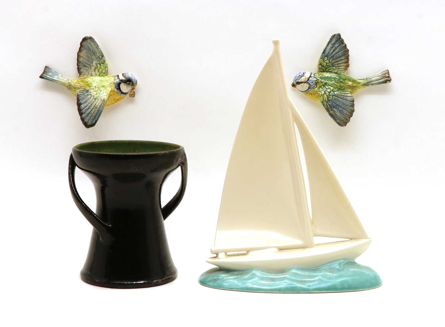 Lot 298 - A pair of Beswick wall mounted birds