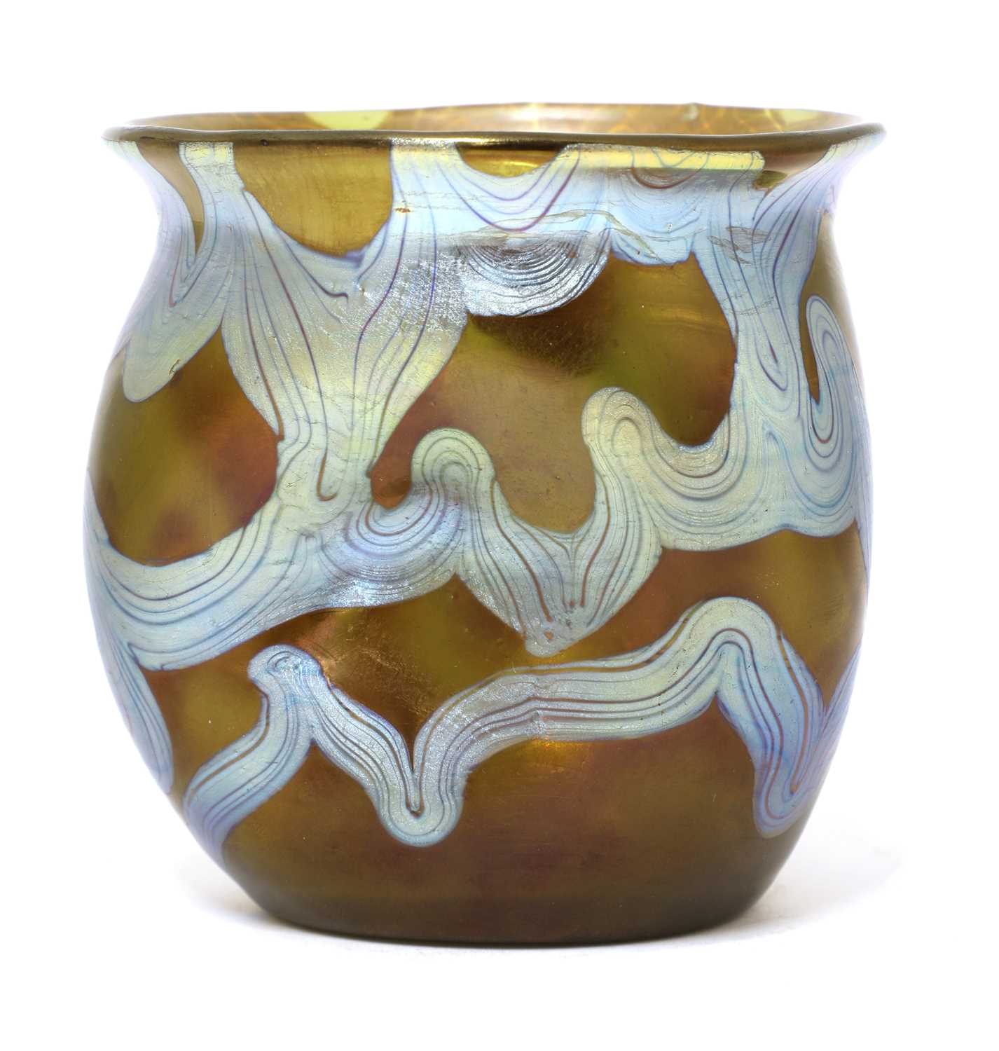 Lot 87 - A Loetz Phaenomen iridescent glass vase