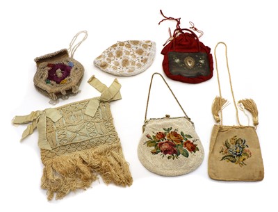 Lot 130 - A collection of six purses and bags
