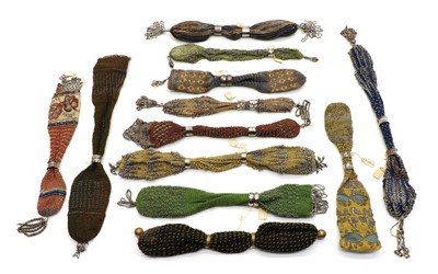 Lot 123 - A collection of twelve beaded miser purses