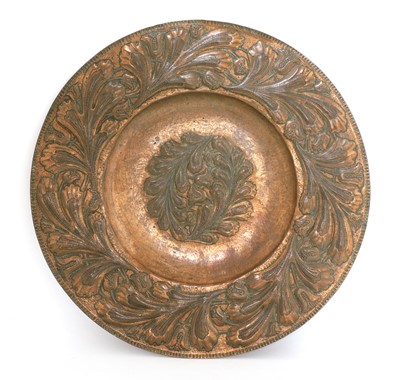 Lot 247A - An Arts and Crafts copper charger