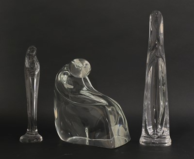 Lot 107A - A Daum crystal glass figures
