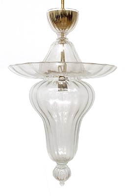 Lot 610 - A modern glass chandelier