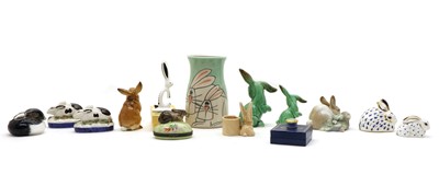 Lot 111 - A collection of rabbit related items