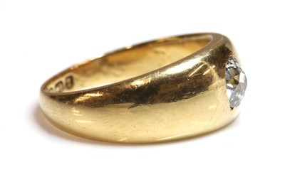 Lot 80 - A gentlemen's 18ct gold single stone diamond ring
