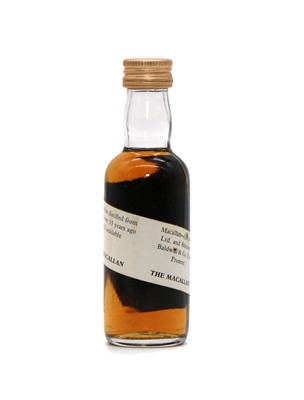 Lot 325 - The Macallan spiral label miniature malt Scotch Whisky, 40% (1) and another miniature