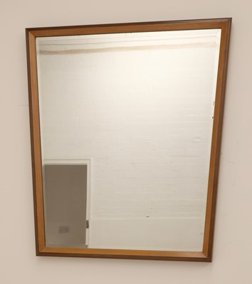 Lot 414 - An Italian maple two-tone wall mirror