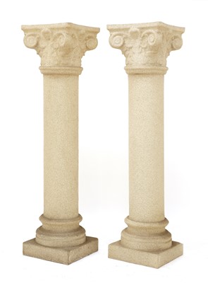 Lot 509 - A pair of Italian fibreglass columns