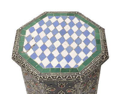 Lot 512 - Two inlaid octagonal occasional tables