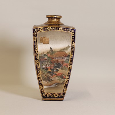 Lot 180 - A Japanese Satsuma ware vase