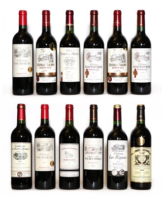 Lot 78 - A collection of red Bordeaux wines