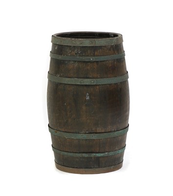 Lot 525A - A barrel umbrella stand