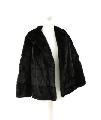 Lot 221 - A black mink fur jacket