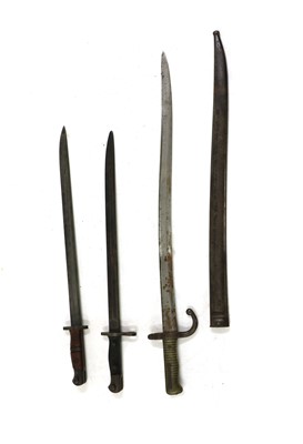 Lot 366 - Three miltary bayonets