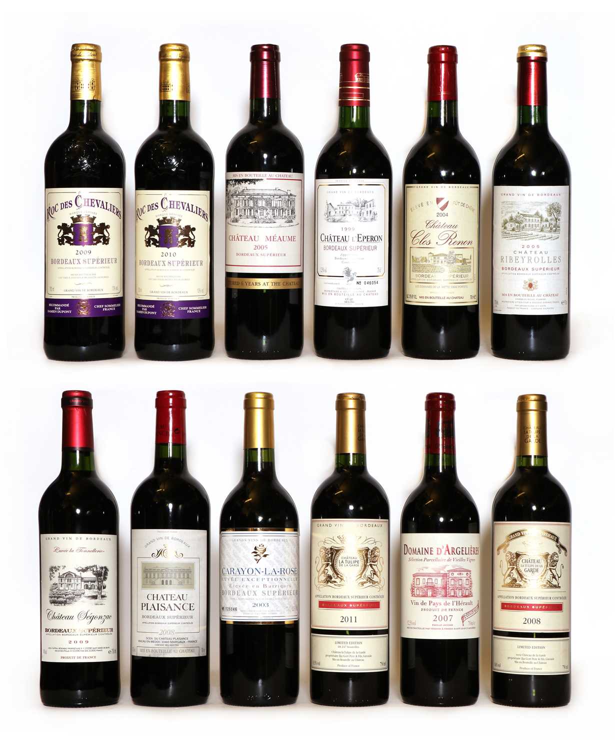 Lot 71 - A collection of red Bordeaux Superieur wines