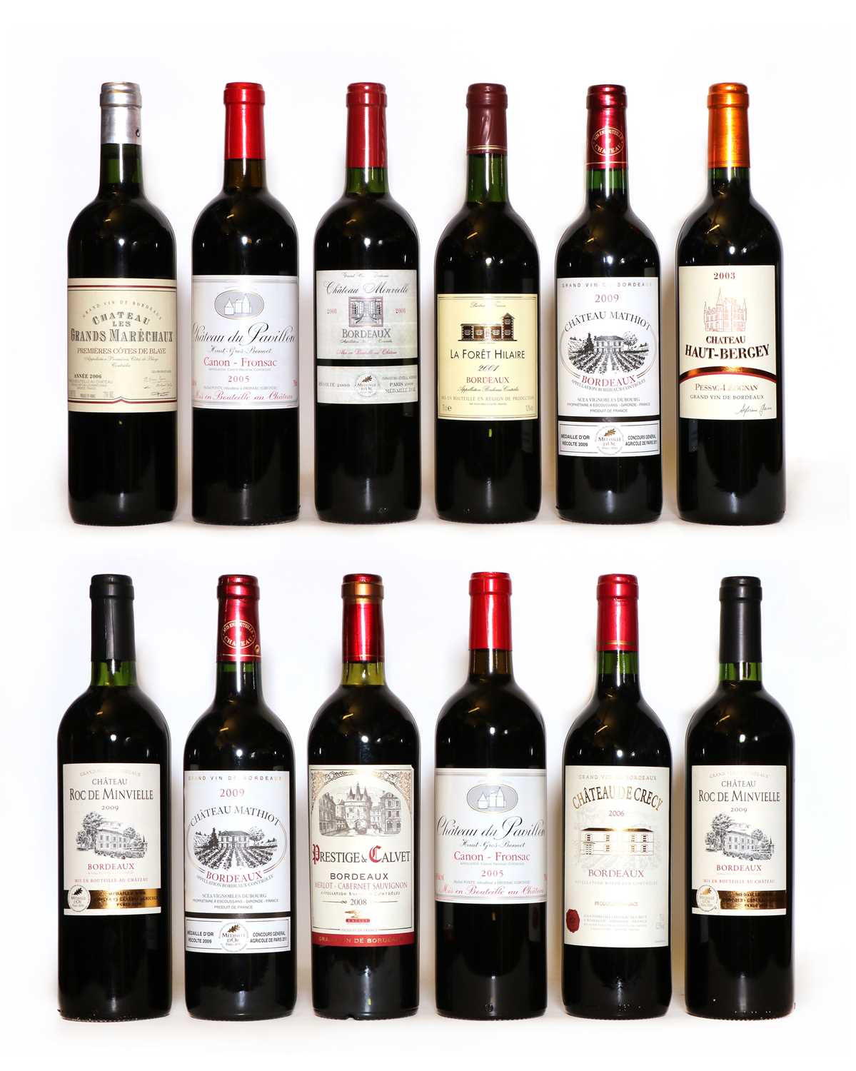 Lot 64 - A collection of red Bordeaux wines
