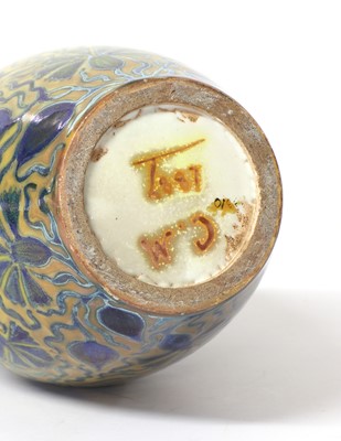 Lot 116 - A Clément Massier pottery twin-handled lustre vase