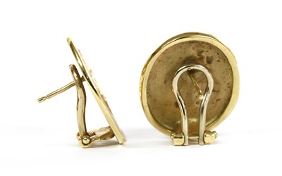 Lot 90 - A pair of Italian gold earrings, by Tagliamonte