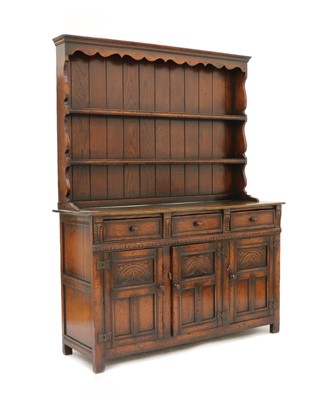 Lot 590 - A  20th century oak dresser