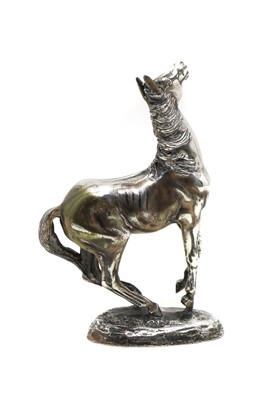 Lot 10 - A John Pinches silver horse sculpture