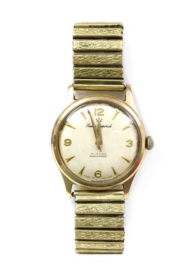 Lot 483 - A gentlemen's 9ct gold Smiths 'Imperial' mechanical bracelet watch