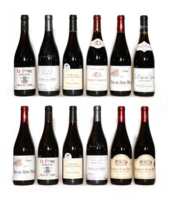 Lot 87 - A collection of red Rhone wines