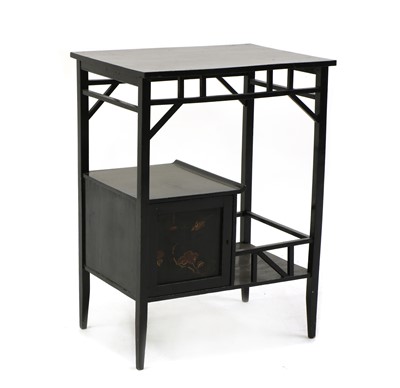 Lot 533 - An ebonised aesthetic occasional table in the manner of E.W. Godwin