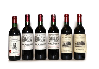 Lot 106 - A collection of red Bordeaux wines