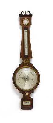 Lot 438A - A rosewood banjo barometer