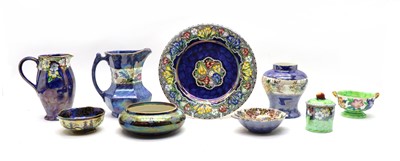 Lot 348 - A collection of lustre pottery