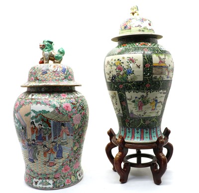 Lot 160 - A Chinese famille rose vase and cover