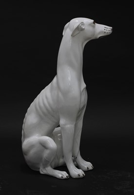 Lot 542 - A 'Hollywood Regency' glazed porcelain figurine