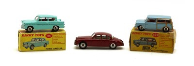 Lot 272 - Dinky Toys No. (195) Jaguar 3.4, with No. (155) and (199)