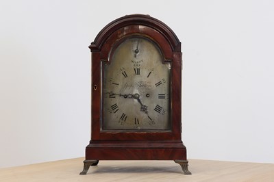 Lot 646 - A George lll walnut bracket clock