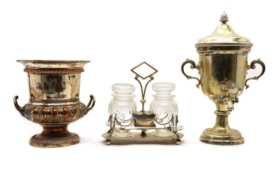Lot 12 - A collection of three silver plated items
