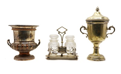 Lot 12 - A collection of three silver plated items