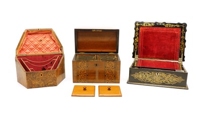 Lot 132 - A Victorian stationery box