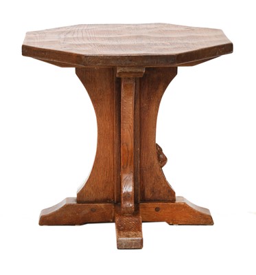 Lot 220 - A Robert 'Mouseman' Thompson oak side table
