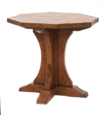 Lot 220 - A Robert 'Mouseman' Thompson oak side table