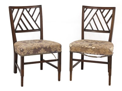Lot 137 - A pair of Arts and Crafts walnut side chairs